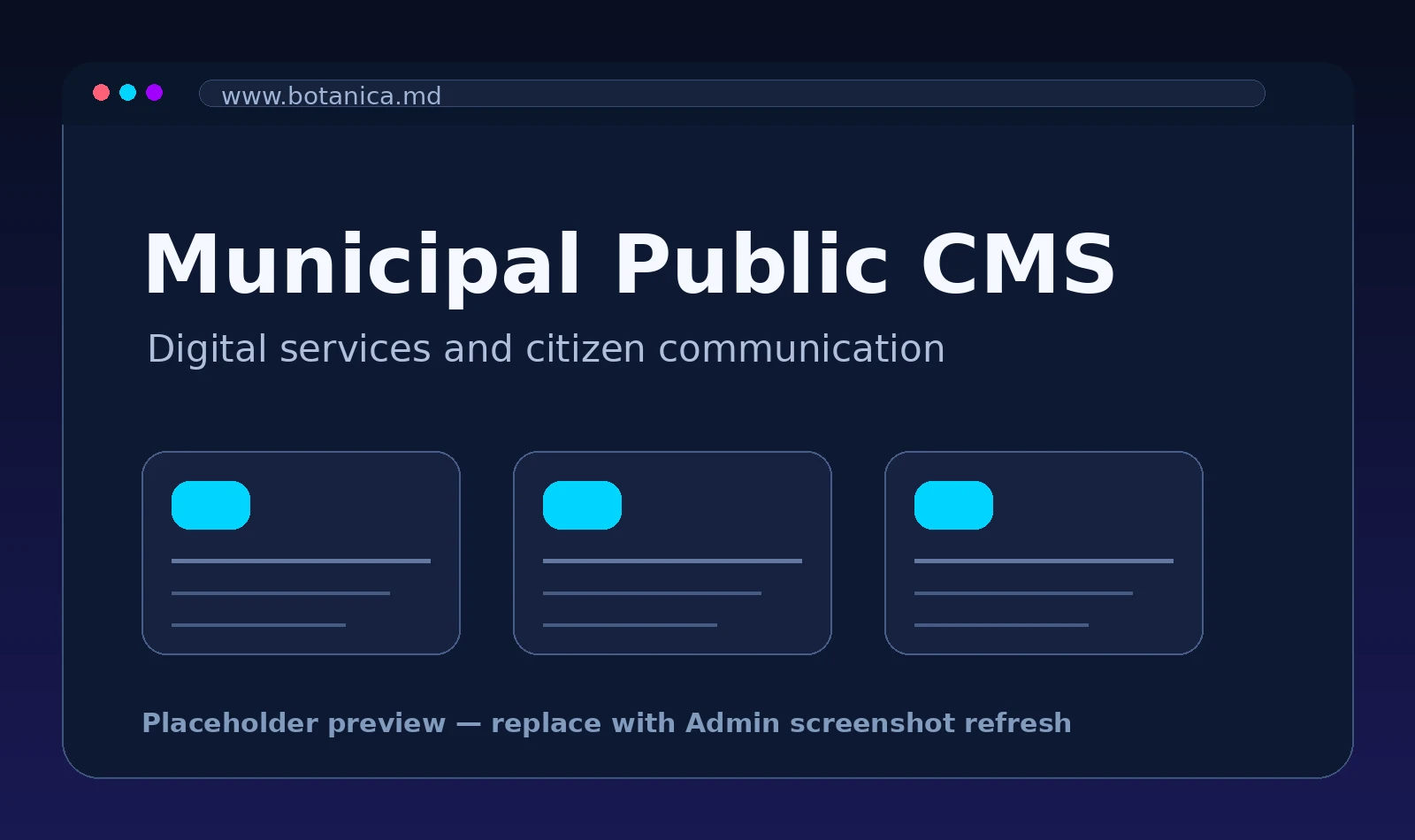 Municipal Public CMS preview